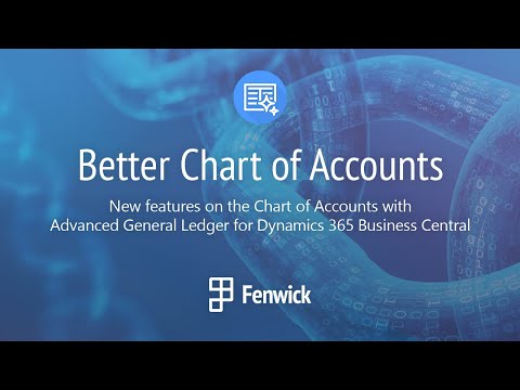 Improvements to the Chart of Accounts in Advanced General Ledger